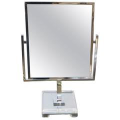 Charles Hollis Jones Double Sided Table Mirror from the 1970s 4