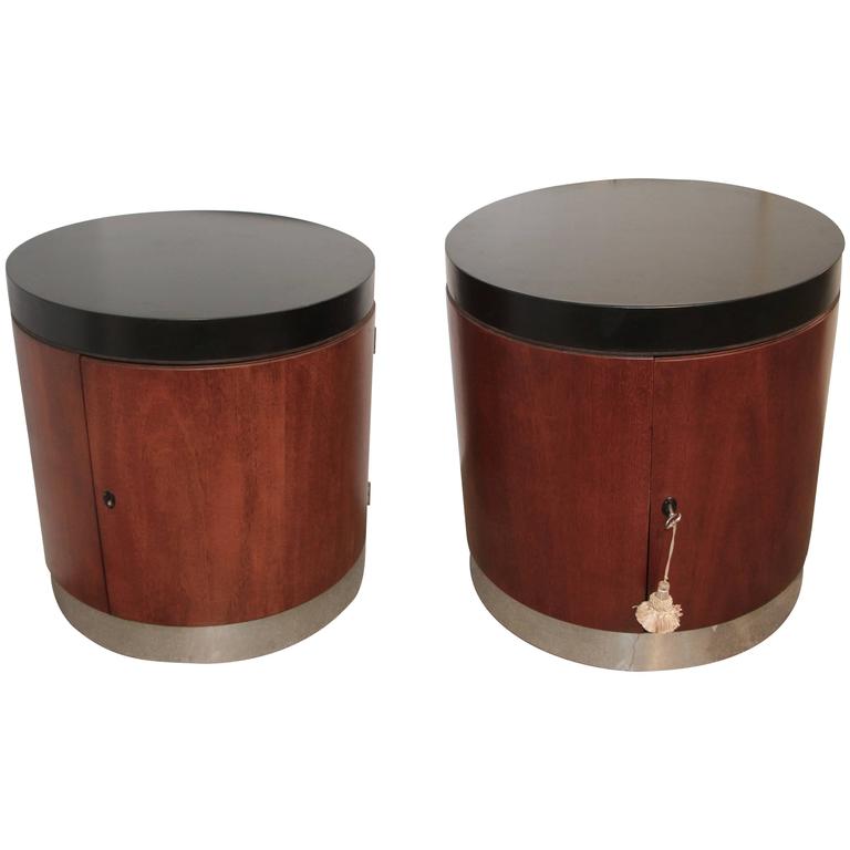 Pair Of Polo By Ralph Lauren End Tables Or Nightstands With Shelves Pair Of Polo By Ralph Lauren End Tables Or Nightstands With Shelves For