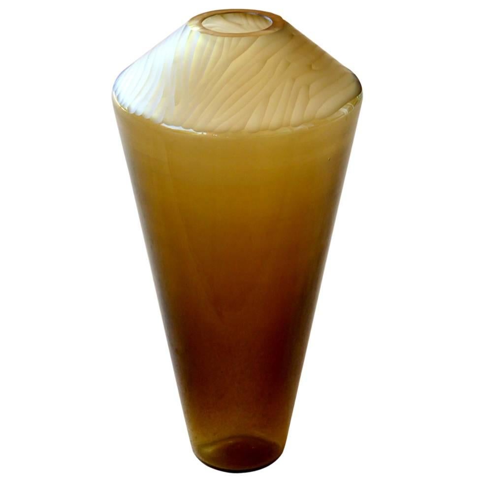 Art Glass Vase by Salviati For Sale