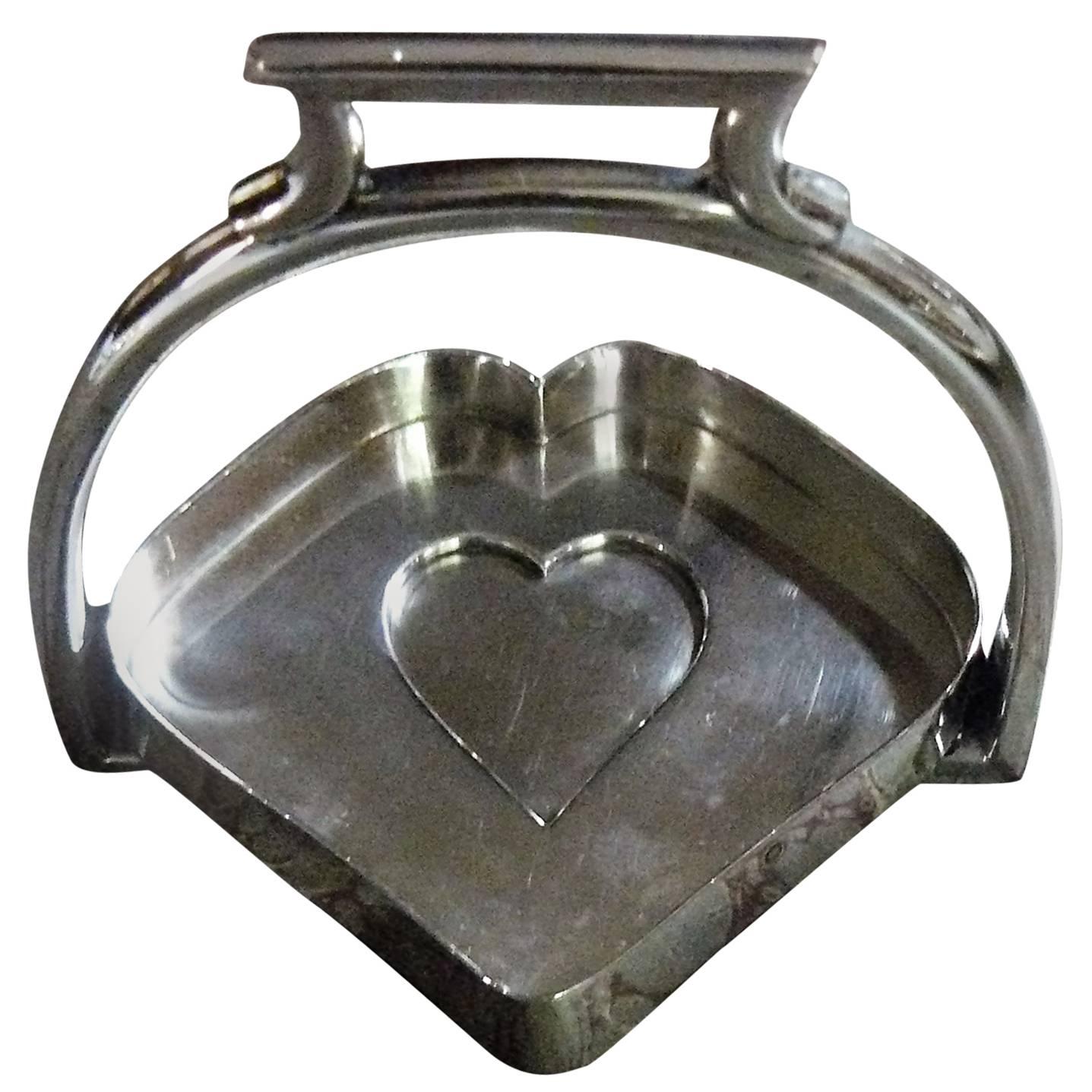 20th Century Mellerio Silver Ashtray For Sale