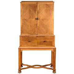 A rare Arts & Crafts Oak Cabinet with serpentine stretchers by Charles Spooner 11