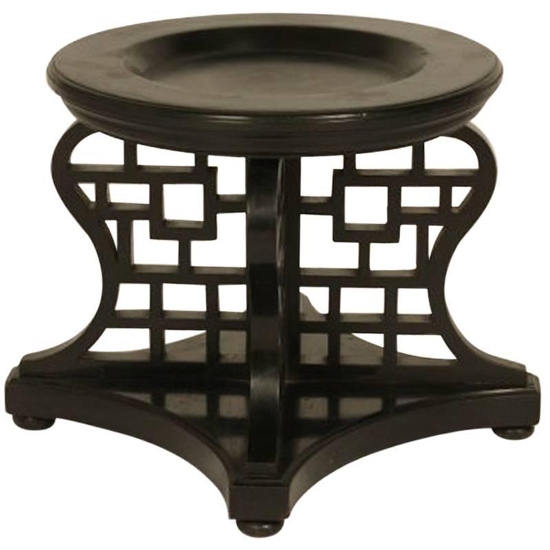 A Rare Anglo-Japanese Ebonized Ginger Jar Stand