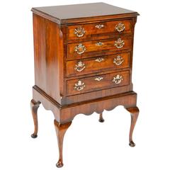 Antique Walnut Chest of Drawers on Stand