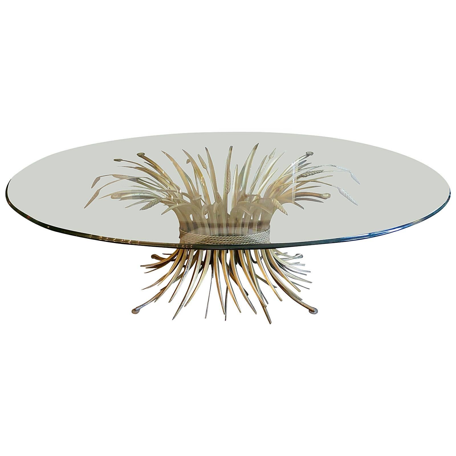 French Gilt "Wheat Sheaf" Coffee Table