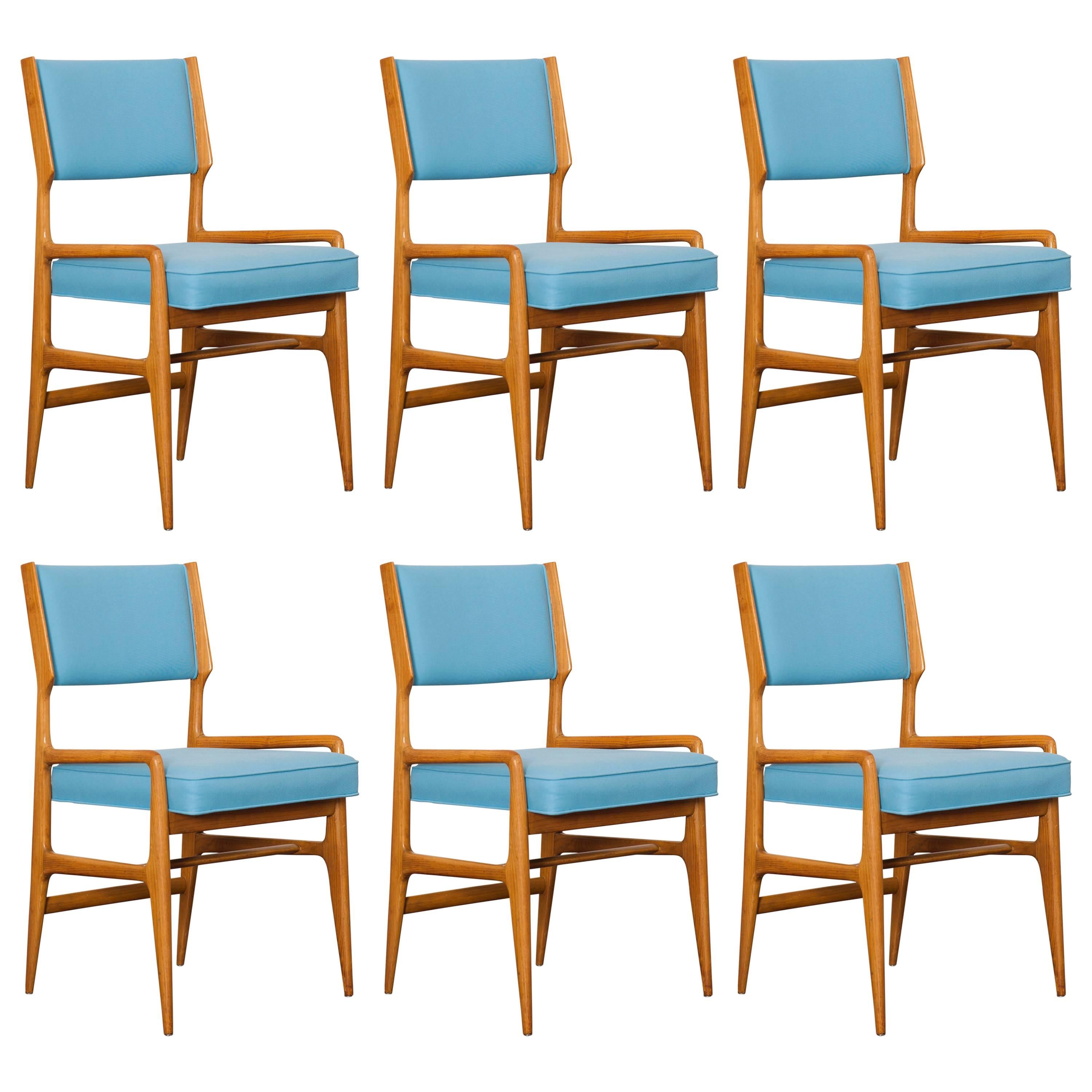Set of Six Dining Chairs by Gio Ponti