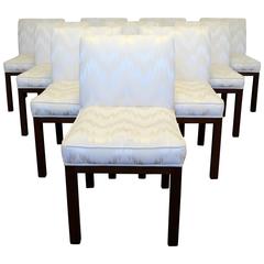 Set of Ten Edward Wormley for Dunbar Dining Side Chairs 6