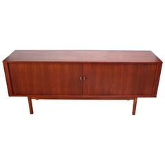 Danish Teak Sideboard with Tambour Doors by Peter Løvig Nielsen 10