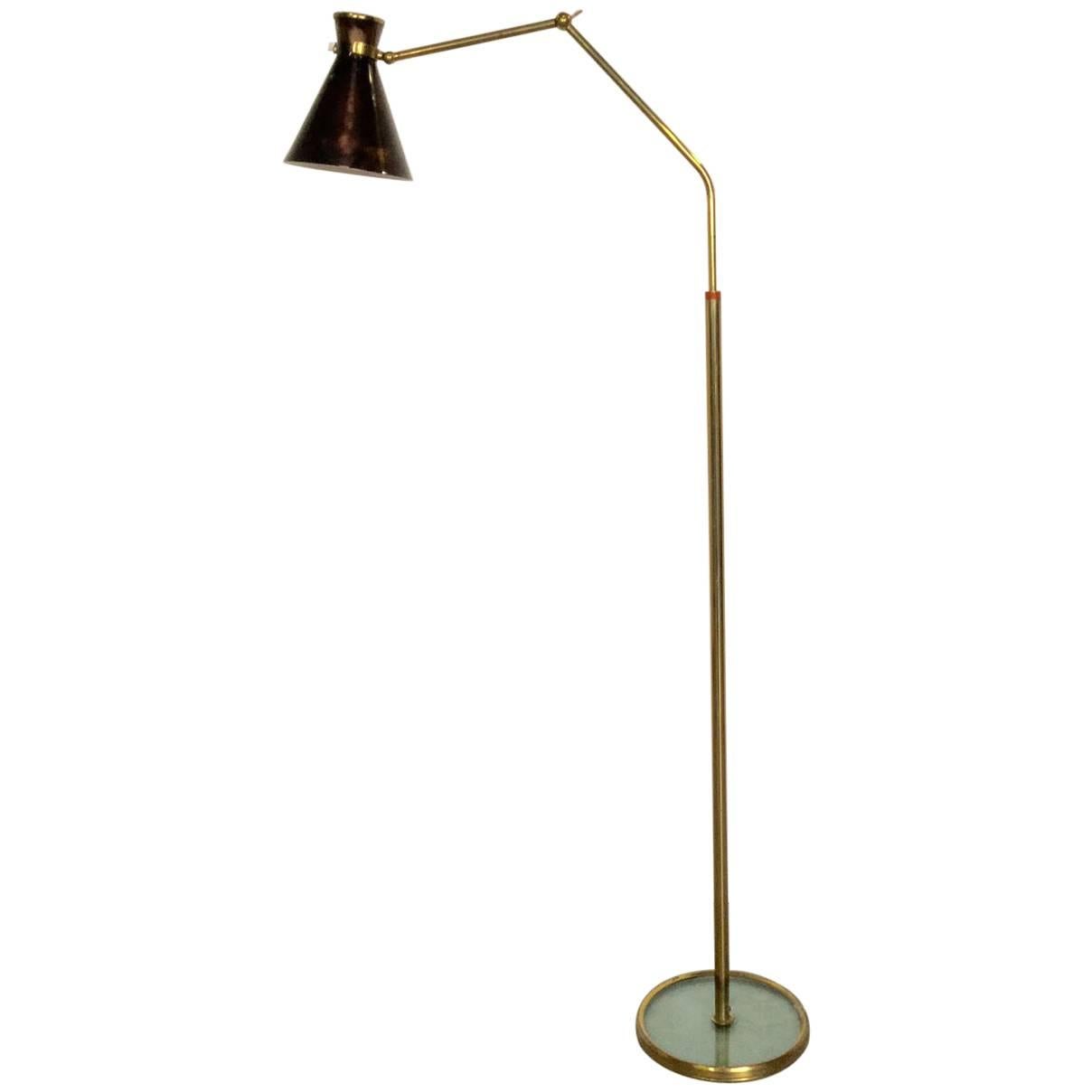 Exceptional Gio Ponti Floor Lamp Prod. Fontana Arte For Sale