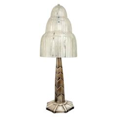 French Art Deco Table Lamp by Sabino