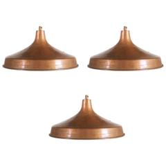 Large Copper Pendant from the 1950s