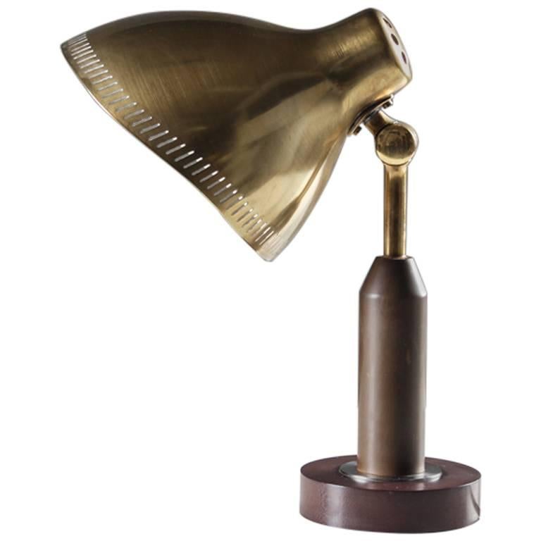 Table Lamp in Brass by Hans Bergström