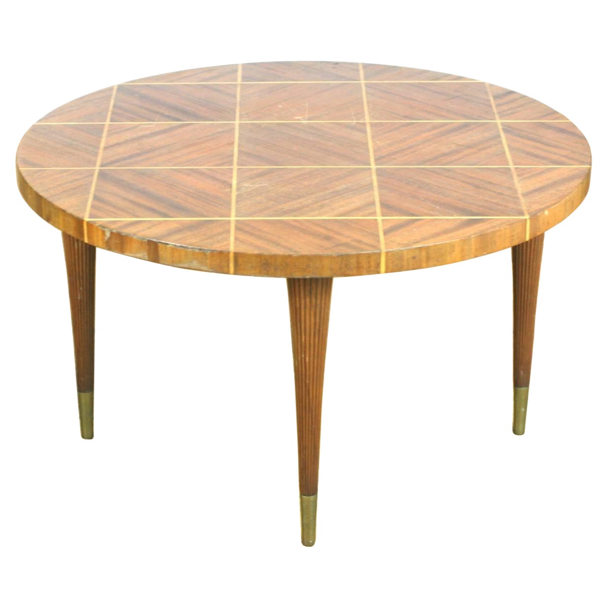Moderner Tisch mit Intarsien aus Charakholz, Tommi Parzinger