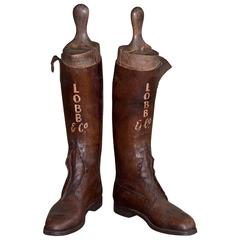 Pair of Antique Leather Riding Boots