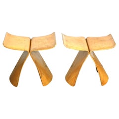 Pair of Sori Yanagi Butterfly Stools