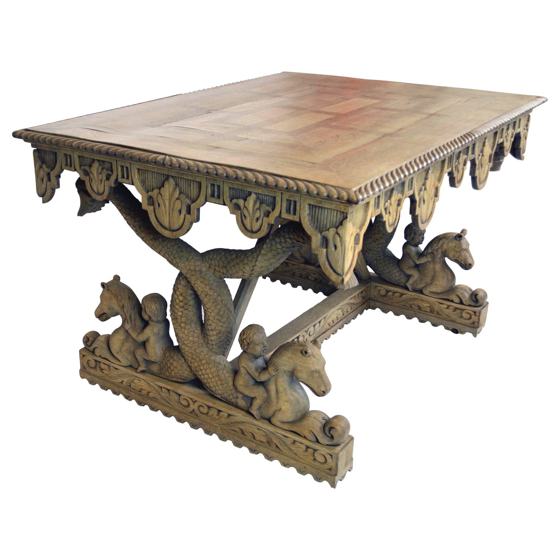 19th Century Renaissance Revival Table