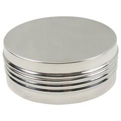 Silver Plate Minimalist Decorative Box by Christian Dior, France circa 1970s 8