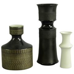 Vintage Three Vases by Tapio Wirkkala and Hans Theo Baumann for Rosenthal