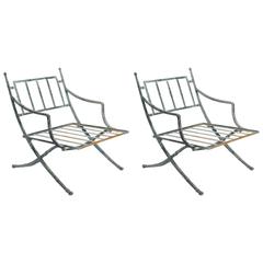 Pair of Classical Metal Outdoor Chairs