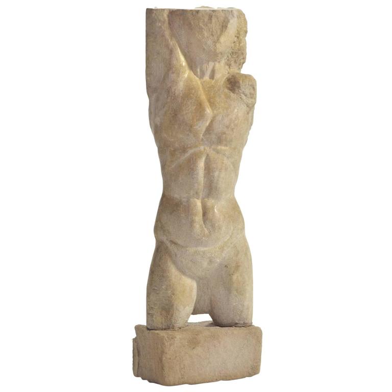 Carved Stone Torso For Sale at 1stdibs