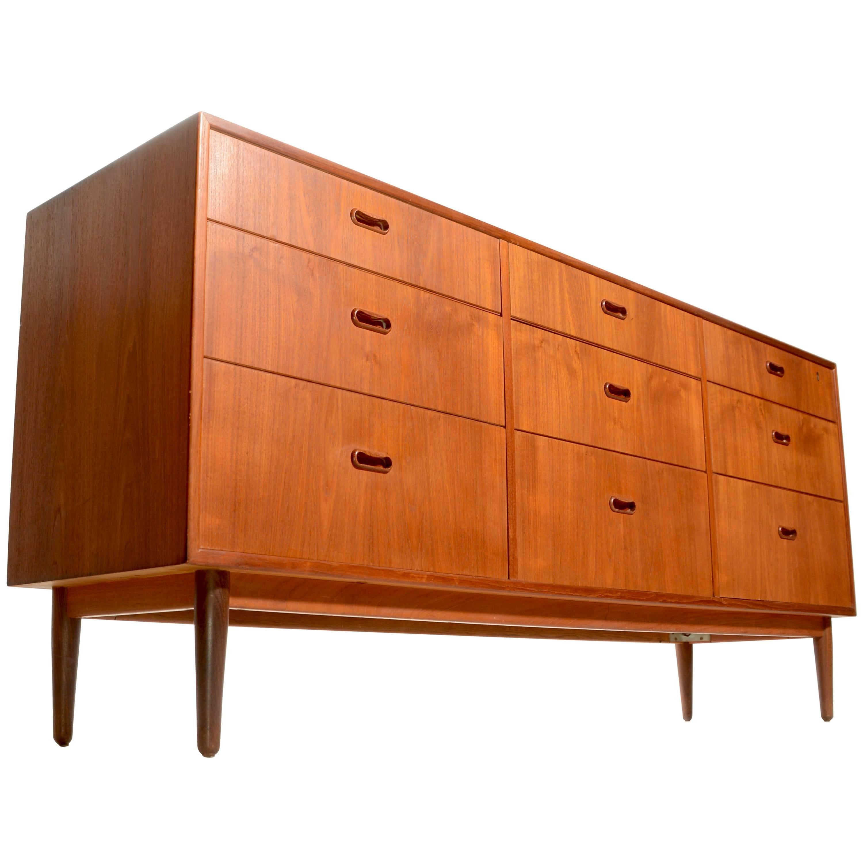 Danish Modern Triple Dresser by Falster