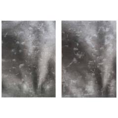 Series of 2 Large Contemporary Monochromatic Nude Abstract Paintings 5