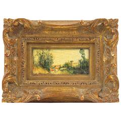 20th Century Mediterranean Landscape Miniature Painting by Alexandre 9