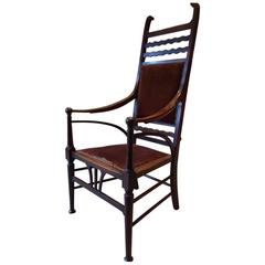 Antique Armchair Elbow Art Nouveau Early 20th Century Edwardian