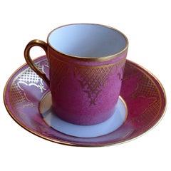 Tazza da caffè Langenthal del XX secolo dipinta a mano