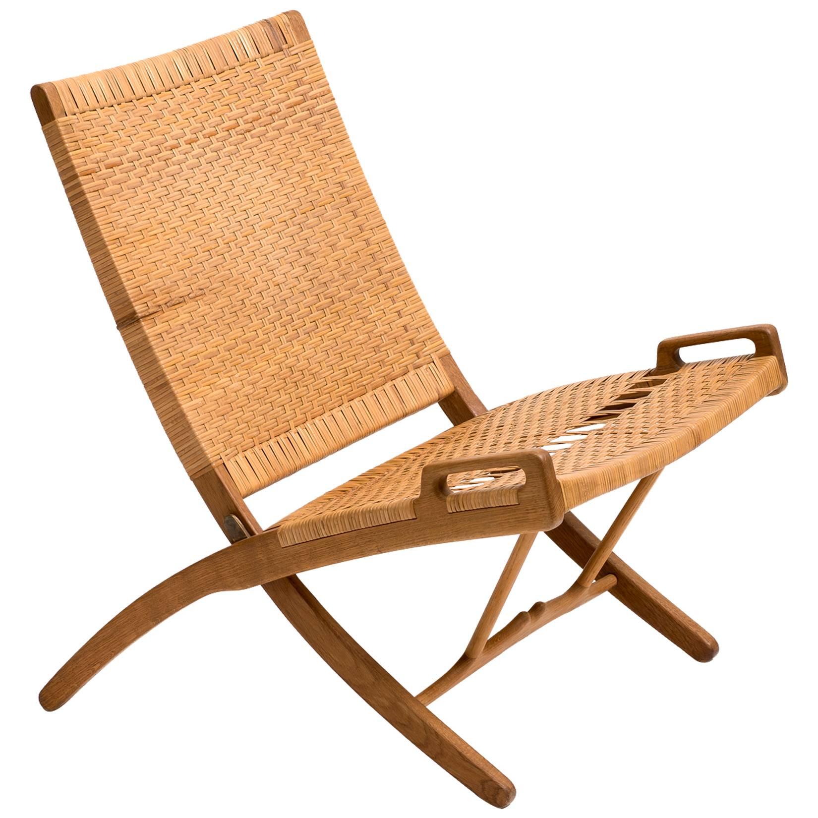 Hans Wegner Folding Chair for Johannes Hansen, Model JH512, 1950s