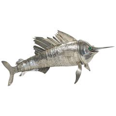Spectacular Foreign Solid Silver Fish