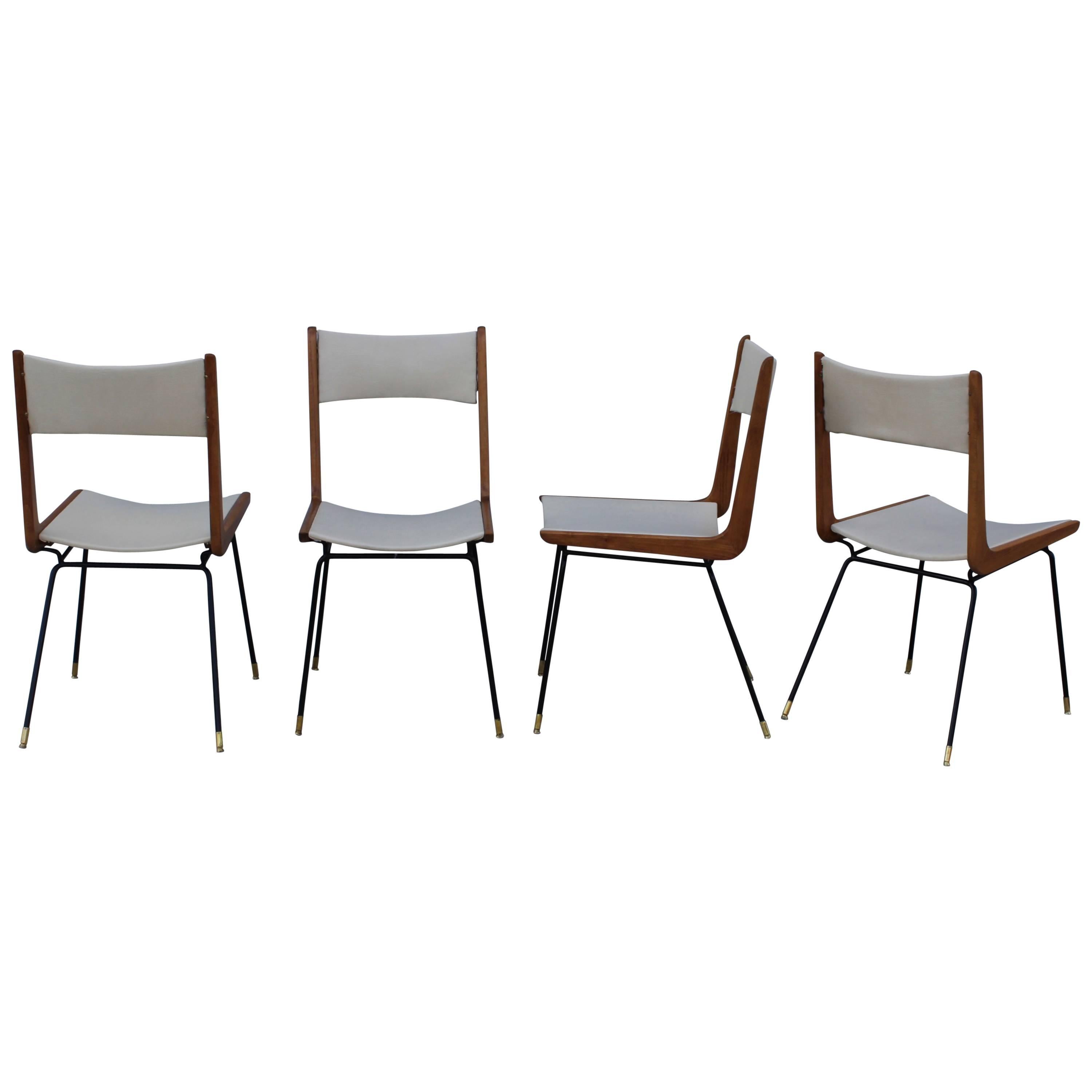 Dining Chairs, style of Carlo di Carli, ca. 1958