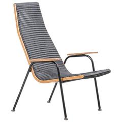 Seltener modernistischer Lloyd Loom Sessel LUSTY:: UK:: 1950er Jahre