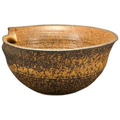 A Massive Japanese Tamba Style Earthenware Bowl