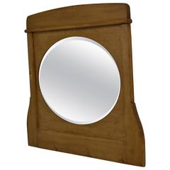Oval Bevelled Mirror in Pine Frame