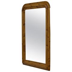 Antique Pine Framed Mirror