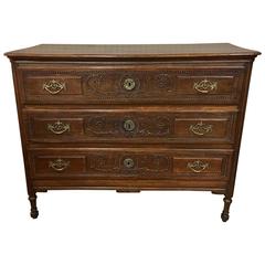 19th Century French Walnut Commode, Chest