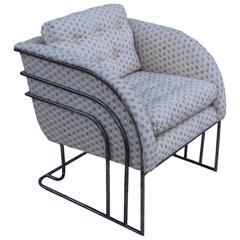 Milo Baughman Chrome Lounge Chair 11
