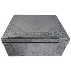 Black, Starr and Frost Edwardian Sterling Silver Jewelry Box 6