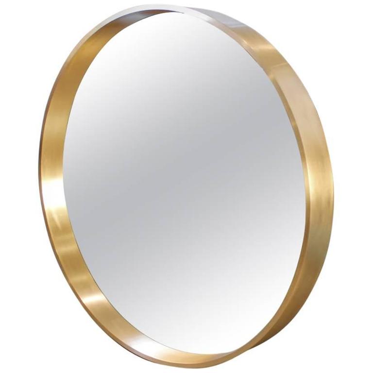 Large Round Oculus Mirror In Solid Bronze At 1stdibs Round Oculus Mirror In Solid Bronze, Large Circular Bronze Mirror