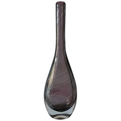 Paolo Venini Vase, 1950 Acid Stamp, Venini Murano Italia