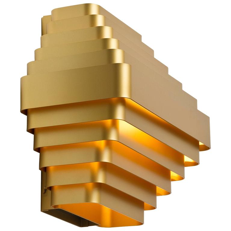 Brass Sconces by Jules Wabbes For Sale