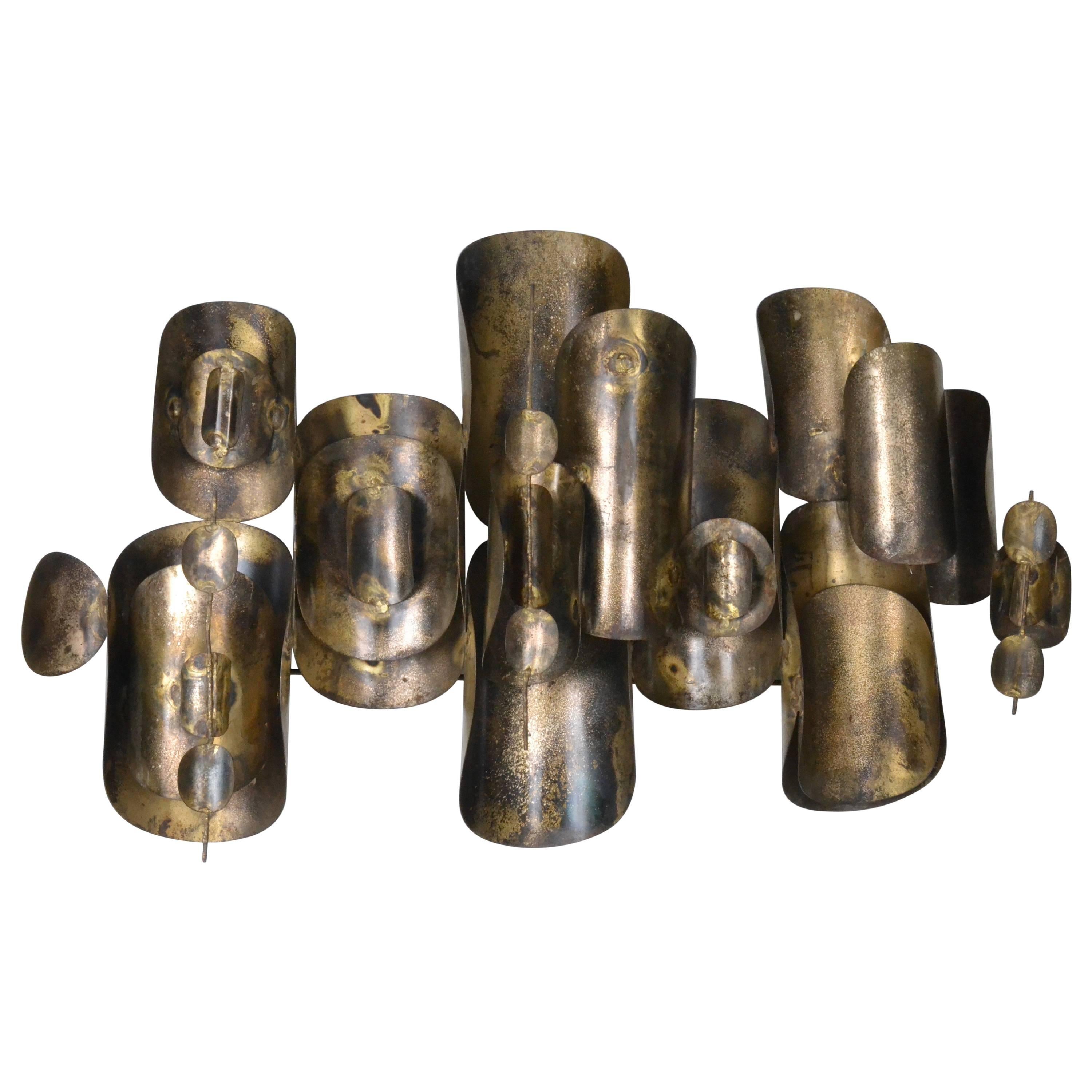 Metal Abstract Wall Sculpture, USA, 1970s
