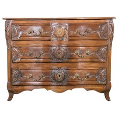 Exceptional 18th Century Regence Period Lyonnaise Commode Galbée