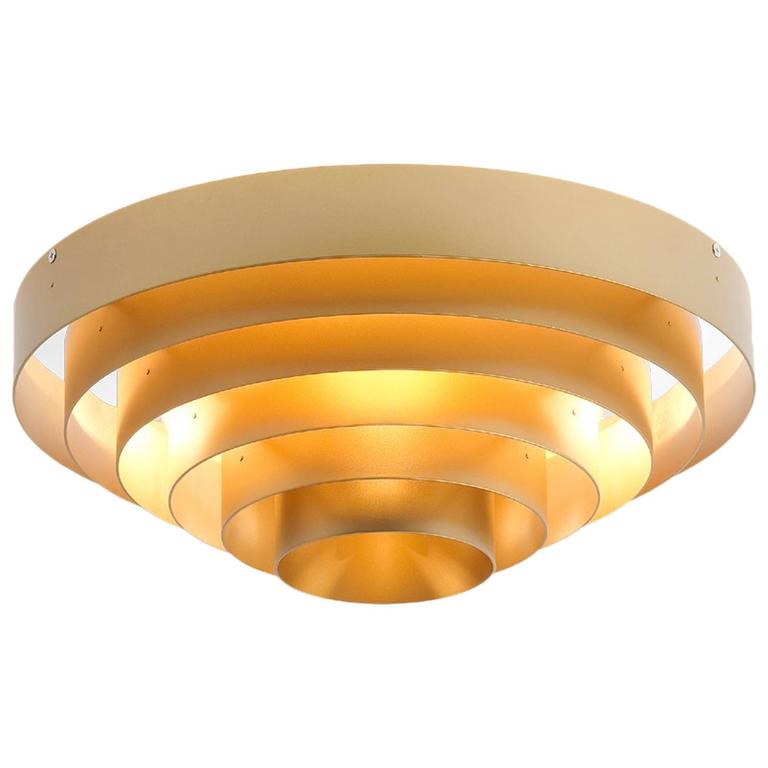 Flush Mount Ceiling Light by Jules Wabbes For Sale at 1stdibs