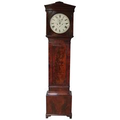 Antique Scottish Mahogany Architectural Longcase Clock