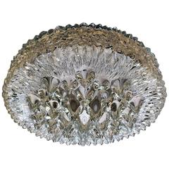 Doria 1970s Glas Flush Ceiling Light 9