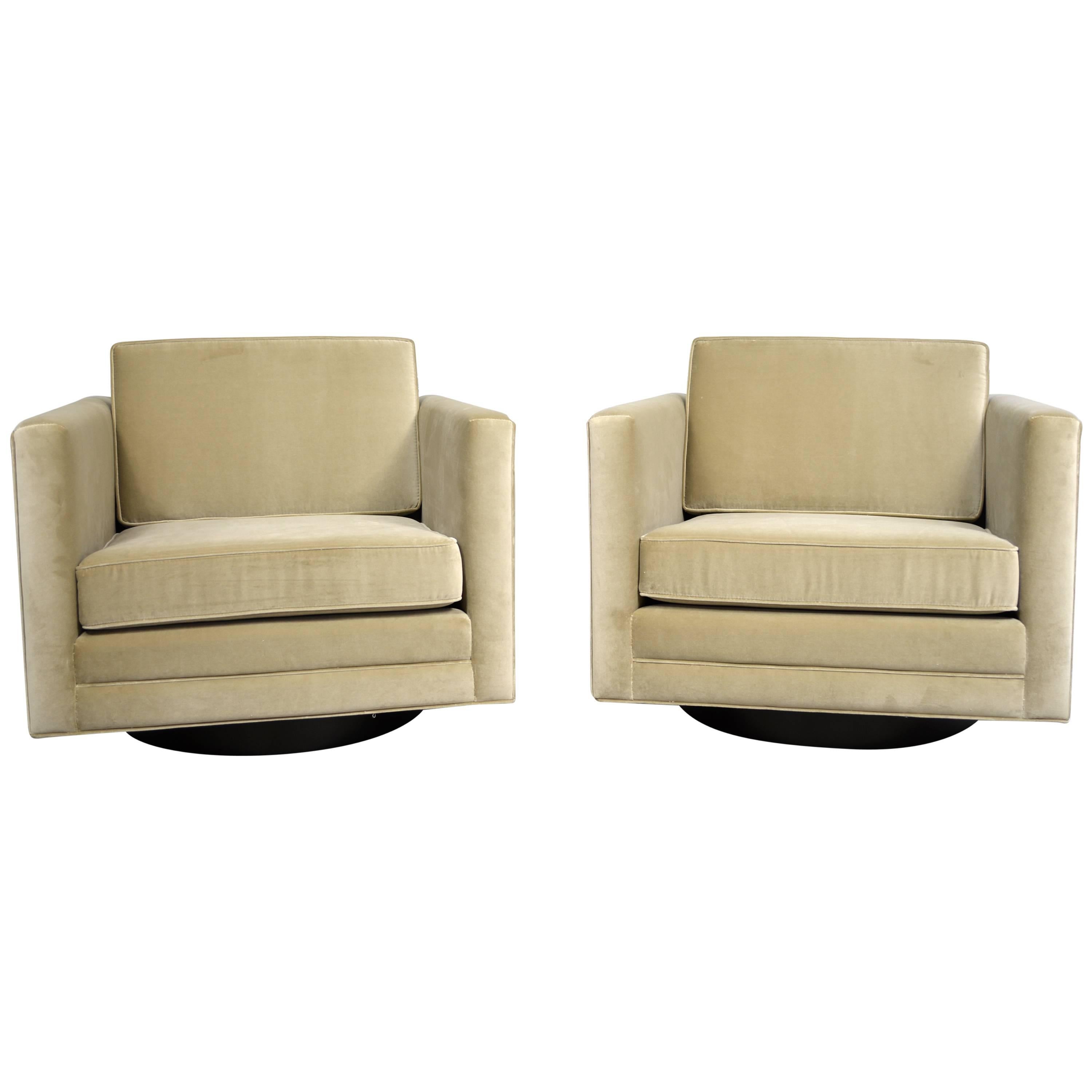 Harvey Probber Swivel Chairs For Sale