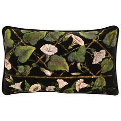 Stunning Victorian Floral Hand-Painted Throw Pillow 7