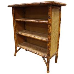Late 19th Century Bamboo Bookcase