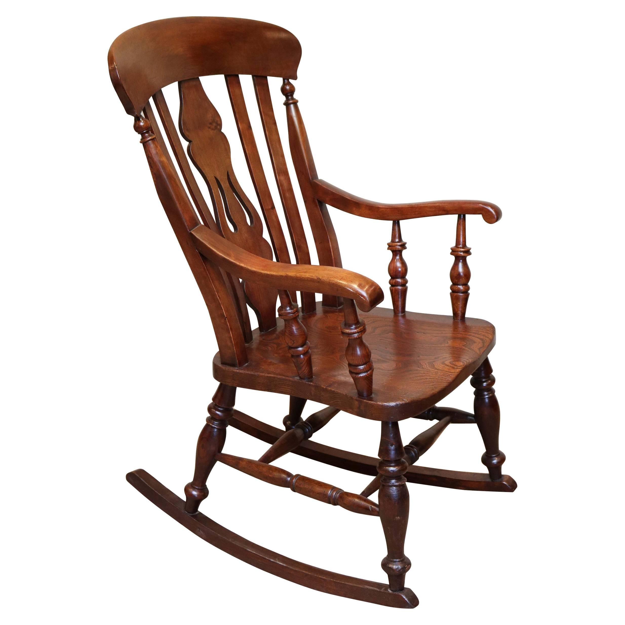 Farmhouse Rocking Chair at 1stDibs